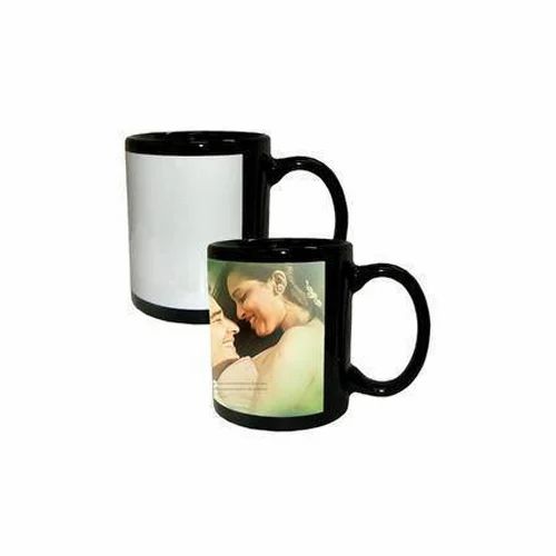 Personalized Photo On Black Coffee Mug
